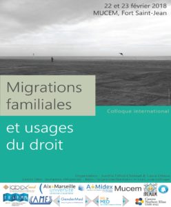 Affiche du colloque Migrations familiales et usages du droit