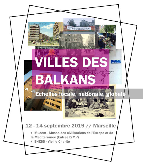 Affiche du colloque Villes des Balkans (2019)