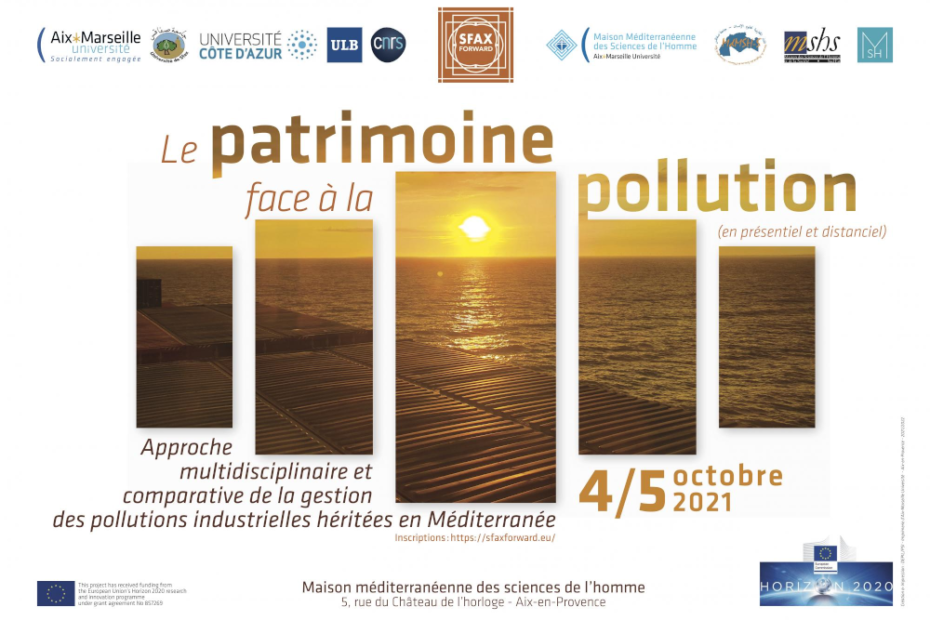 Affiche du Workshop 3 de SfaxForward : Le patrimoine face à la pollution - Heritage faced with pollution