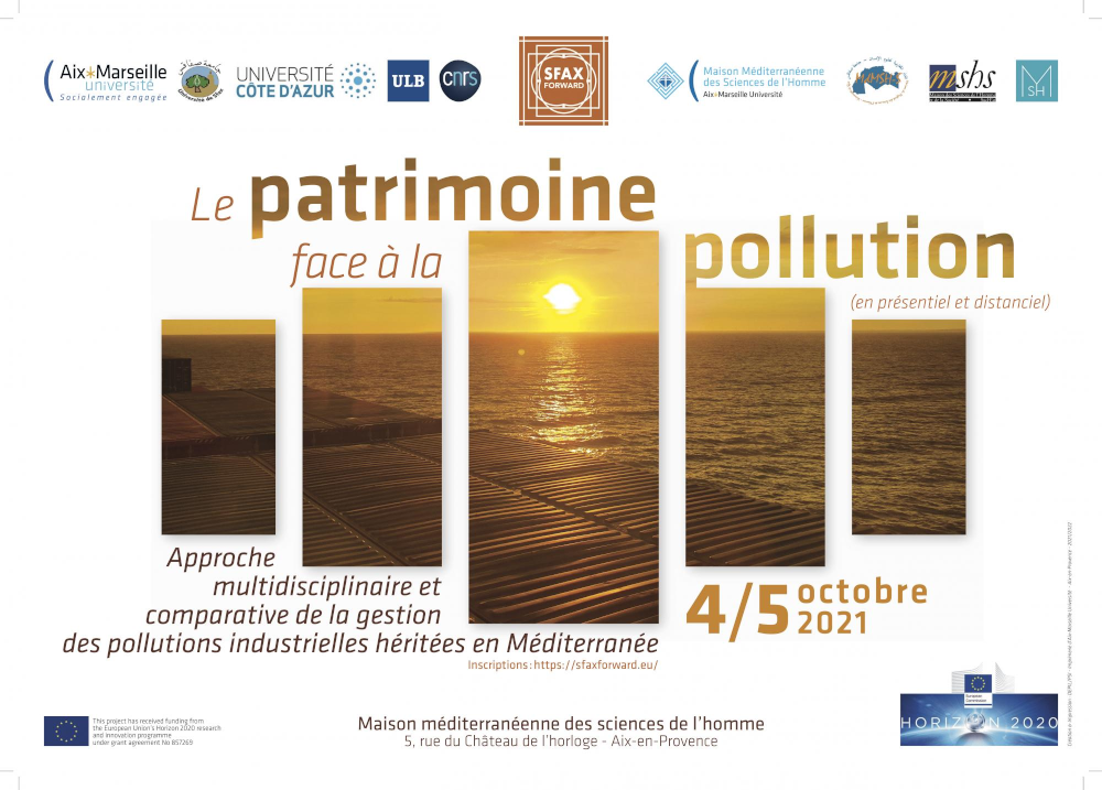 Affiche du Workshop 3 de SfaxForward : Le patrimoine face à la pollution - Heritage faced with pollution