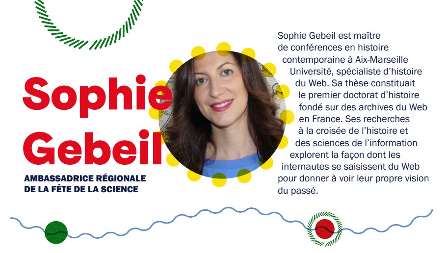 Visuel Sophie Gebeil Ambassadrice de la fête de la science 2021 en PACA