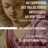 Affiche du colloque international La Provence au carrefour des trajectoires artistiques au XVIIe siècle. Production, marchés, circulations
