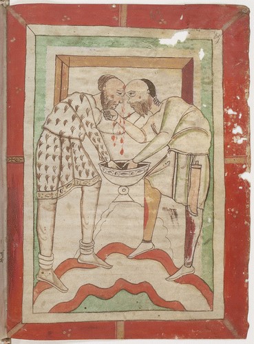 Serment de fidélité. Paris, B.N., lat., f. 87