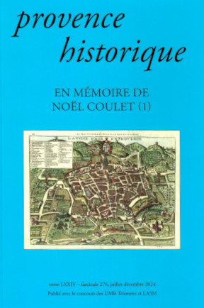 Couverture du numéro En mémoire de Noël Coulet (1), Provence historique