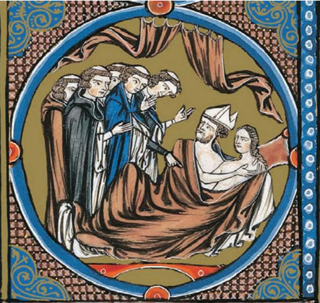 Bible moralisée de Saint Louis, Tolède, Cathédrale 1, vol. 2, f. 141v (détail)