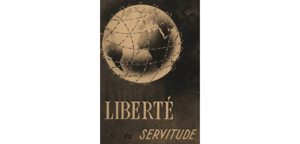 Crédits de l'illustration : Liberté ou servitude, affiche de propagande du ministère français de l'Information, Seconde Guerre mondiale, Archives d’État du Bade-Wurtemberg, fonds 10618, image n° 3011139, http://www.landesarchiv-bw.de/plink/?f=5-851831 