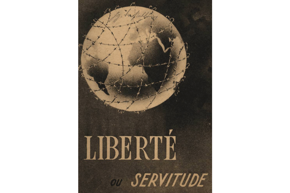 Crédits de l'illustration : Liberté ou servitude, affiche de propagande du ministère français de l'Information, Seconde Guerre mondiale, Archives d’État du Bade-Wurtemberg, fonds 10618, image n° 3011139, http://www.landesarchiv-bw.de/plink/?f=5-851831 