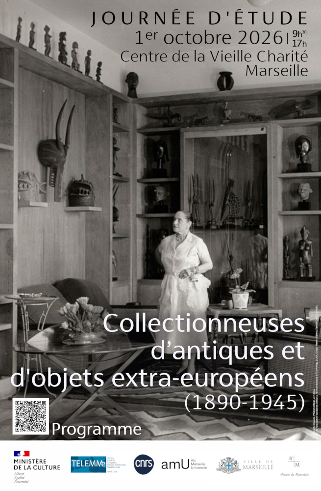 Affiche de la journée Collectionneuses d’antiques et objets extra-européens (1890-1945)